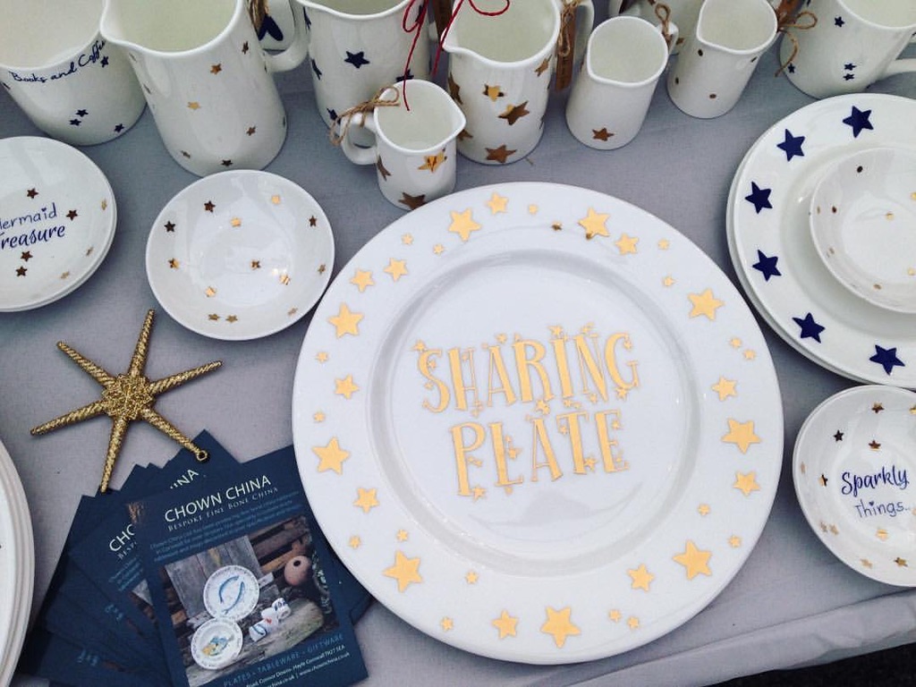 Gold printed plate